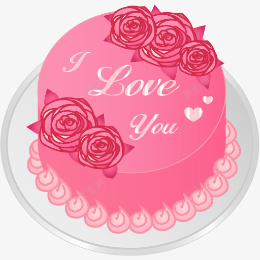 红色蛋糕iloveyoupng免抠素材_88icon https://88icon.com 情人节 爱情 红色 蛋糕