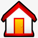 回家建筑主页房子圆滑的XP基本图标图标