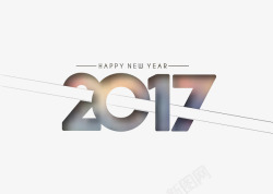 2017彩色字体片素材