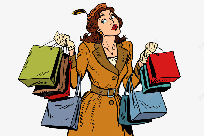 购物袋女人png免抠素材_88icon https://88icon.com 女人 帽子 手绘 简图 红色的 羽毛 购物 购物袋