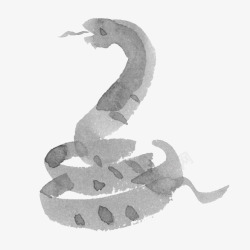 水墨蛇传统水墨蛇高清图片