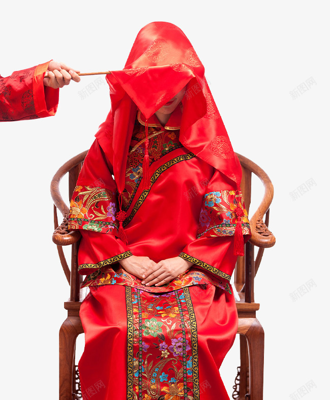 中国传统婚礼png免抠素材_88icon https://88icon.com 古典文化 婚礼 揭头帘 民俗风俗