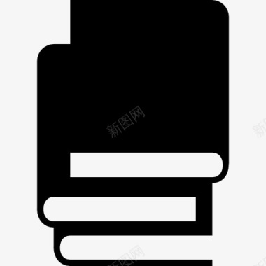 书栈的黑色封面图标图标