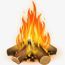 篝火火堆图标图标