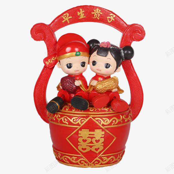 婚礼喜字玩偶小人png免抠素材_88icon https://88icon.com 产品实物 婚庆 婚庆礼物 婚礼玩偶 结婚小人