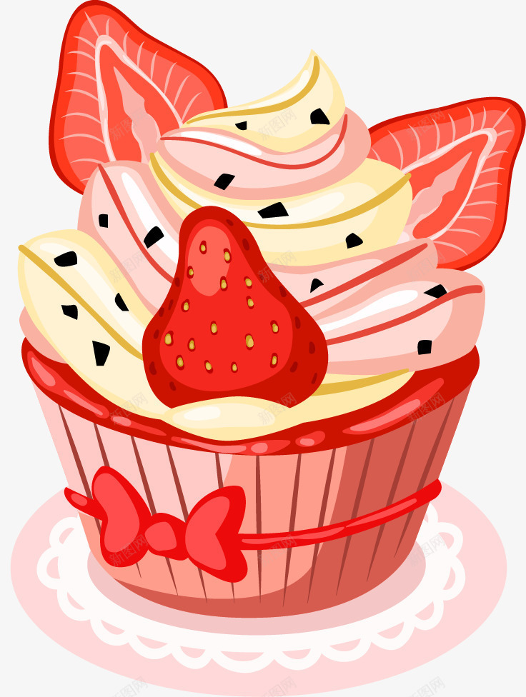 纸杯蛋糕片矢量图ai免抠素材_88icon https://88icon.com AI 奶油 巧克力 广告设计 玛芬蛋糕 纸杯蛋糕 草莓 蕾丝 蝴蝶结 设计 矢量图