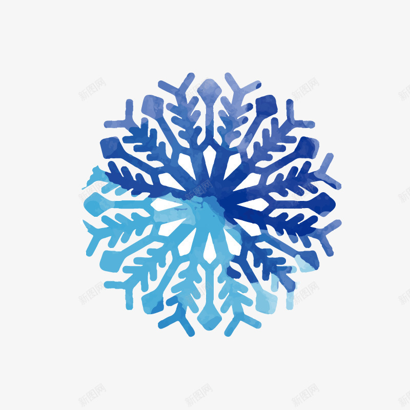 卡通蓝色雪花装饰海报png免抠素材_88icon https://88icon.com PPT模板设计 小清新插画 文艺风装饰图案 网页设计 蓝色雪花封面设计 雪花卡通唯美