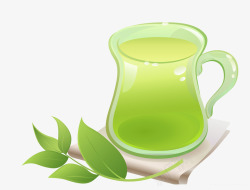 绿色茶饮素材