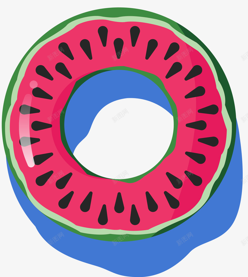 西瓜卡通泳圈png免抠素材_88icon https://88icon.com 卡通 卡通泳圈 卡通矢量泳圈 救生圈 泳圈 矢量泳圈 西瓜泳圈