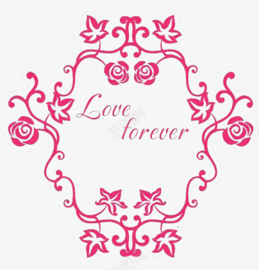 潮流主题婚庆主题logoloveforever图标图标