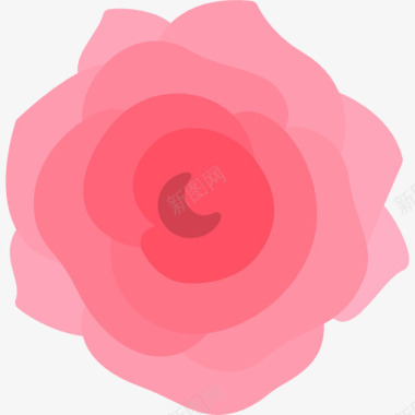 漂浮花瓣玫瑰图标图标