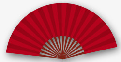 红色折扇古风中国风素材