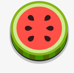 扁平化水果切片图案素材