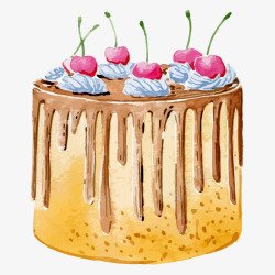 卡通简约美食面包甜点蛋糕家常菜素材