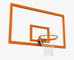 立体篮球架png卡通立体篮球架高清图片