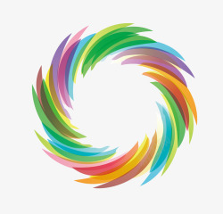 LOGO圆环创意商务logo羽毛圆环图标高清图片