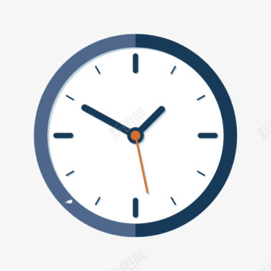 表设计圆形时间钟表图标图标
