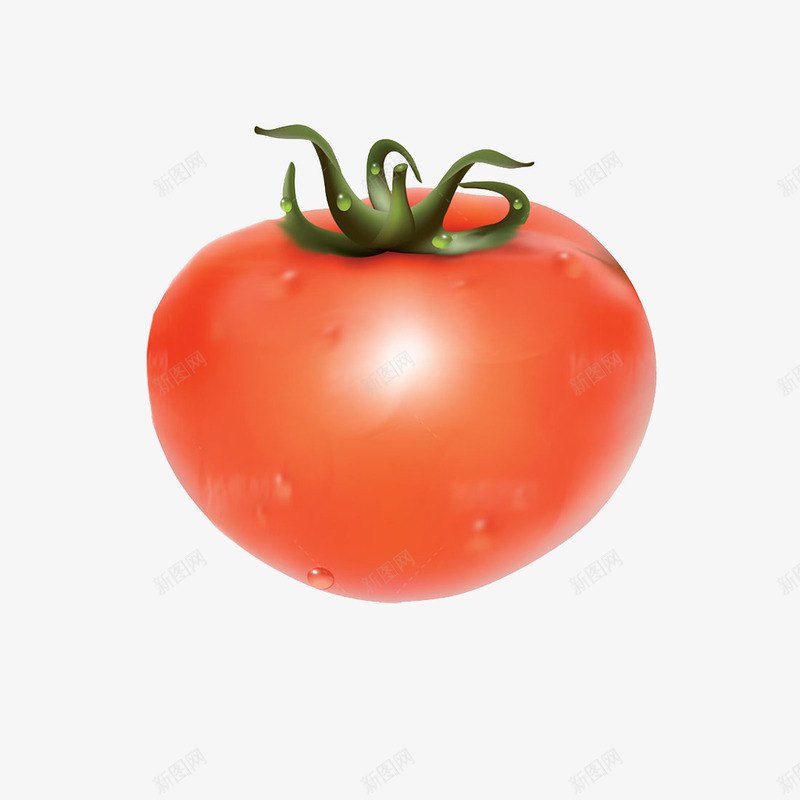 卡通番茄西红柿蔬菜png免抠素材_88icon https://88icon.com 卡通番茄 新鲜蔬菜 蔬菜水果 西红柿