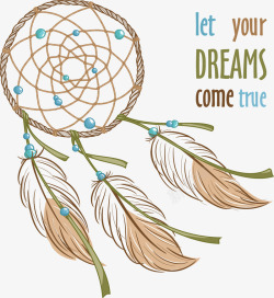 羽毛捕梦网素材