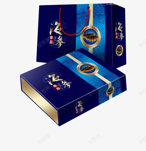 海参包装海参礼盒png设计背景_88icon https://88icon.com 中国风食品包装 包装 海参 海参包装 礼盒