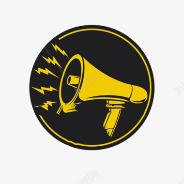 深蓝色企业文化噪音logo图标图标
