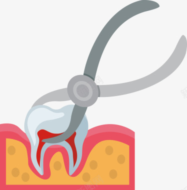 拔牙图标矢量图图标