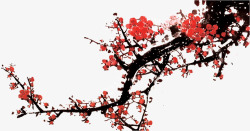 水墨梅花素材