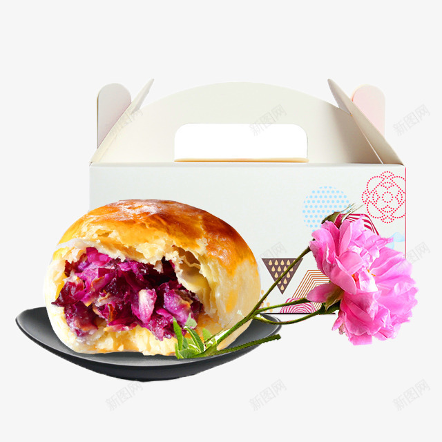 云南鲜花饼美味零食psd免抠素材_88icon https://88icon.com 云南鲜花饼 玫瑰饼 糕点 美味糕点 零食 饼干 鲜花饼