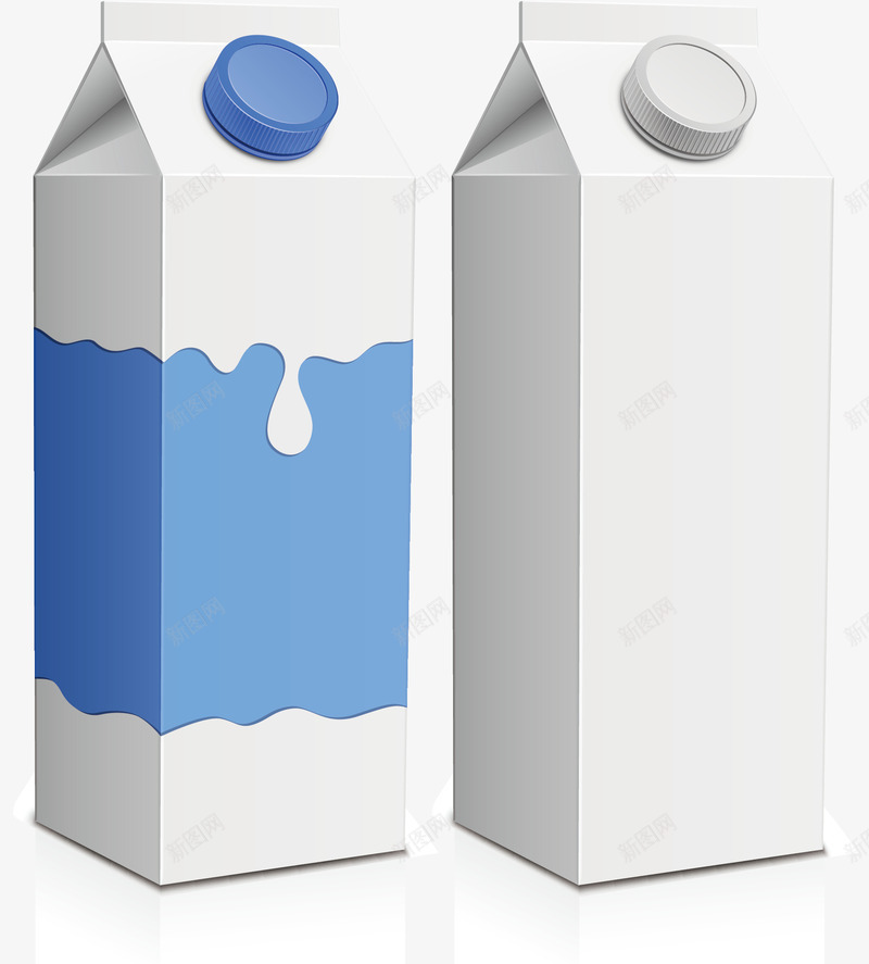 牛奶饮品包装png免抠素材_88icon https://88icon.com 模型 瓶贴 纸盒包装