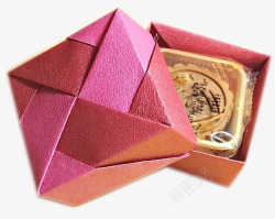 珠光红色包装盒实物促销素材