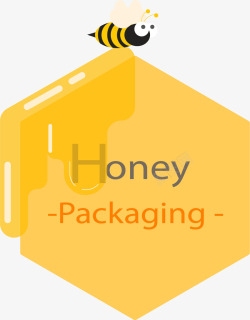 蜂蜜包装贴纸素材