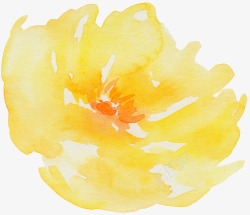 手绘水彩玫瑰花装饰元素素材