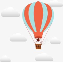 公司项目汇报封面热气球项目启动封面矢量图高清图片