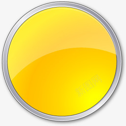 手绘黄色圆形按钮png免抠素材_88icon https://88icon.com 圆形 按钮 黄色