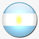 阿根廷国旗国圆形世界旗图标图标