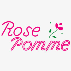 粉色个性卫衣卡通粉色的玫瑰花logoPSD分层图标高清图片