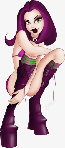 美女卡通欧美女孩素材