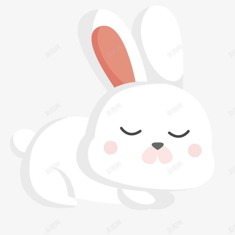 中秋兔子图矢量图ai免抠素材_88icon https://88icon.com 兔子 创意设计 玉兔 白色 立体 设计 矢量图