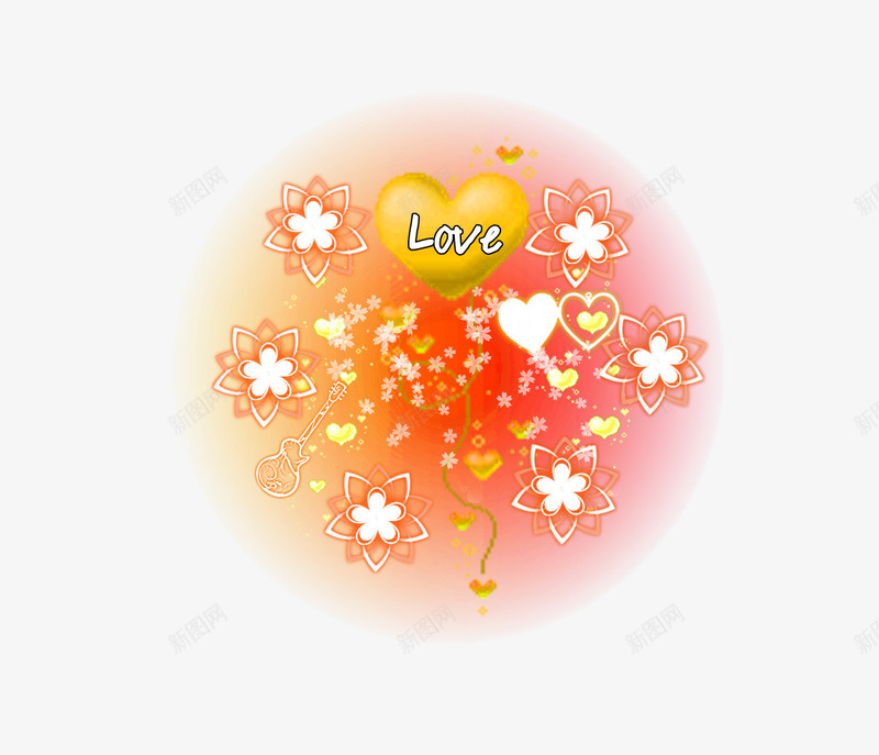 橘黄色浪漫小气球装饰标签png免抠素材_88icon https://88icon.com love 情人节 标签 橘黄色 浪漫气球
