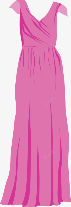 粉色褶皱背景粉色褶皱长裙礼服高清图片