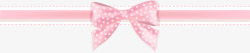 粉色波点粉色蝴蝶结装饰条矢量图高清图片