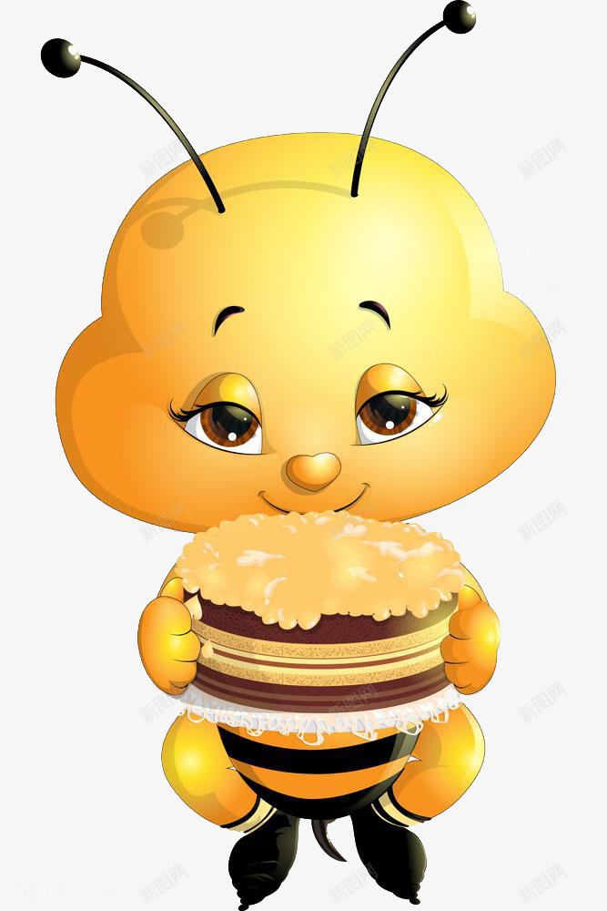 吃蜂蜜的小蜜蜂png免抠素材_88icon https://88icon.com 卡通吃东西 厨房 吃 吃东西 吃的动作 吃蜂蜜的小蜜蜂 高清免扣 高清免扣素材