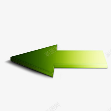 绿色的左箭头图标图标
