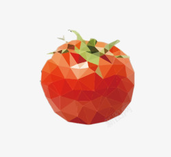 晶格化西红柿矢量图素材