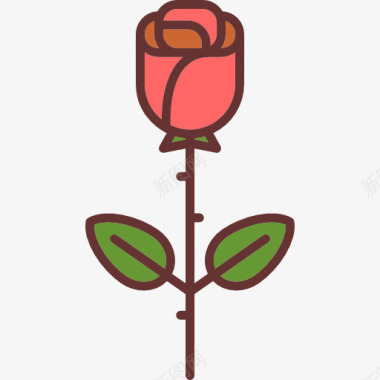 闪耀植物玫瑰图标图标
