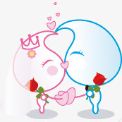 love可爱的情感爱玫瑰lovelyemotion图标图标