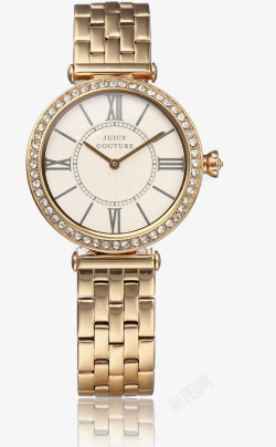 玫瑰金不锈钢表带手表玫瑰金不锈钢表带手表镶钻手表高清图片