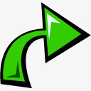 green绿色是的箭头下一个前进可以对图标图标