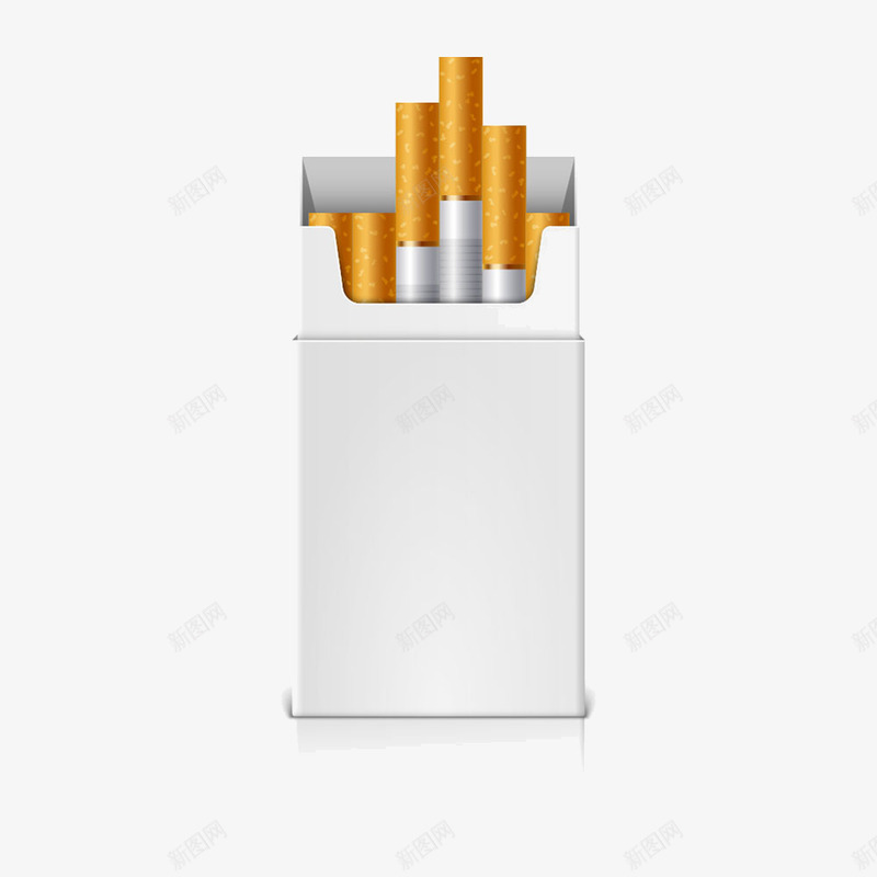 卡通白色香烟盒png免抠素材_88icon https://88icon.com 卡通烟盒 烟盒 香烟包装