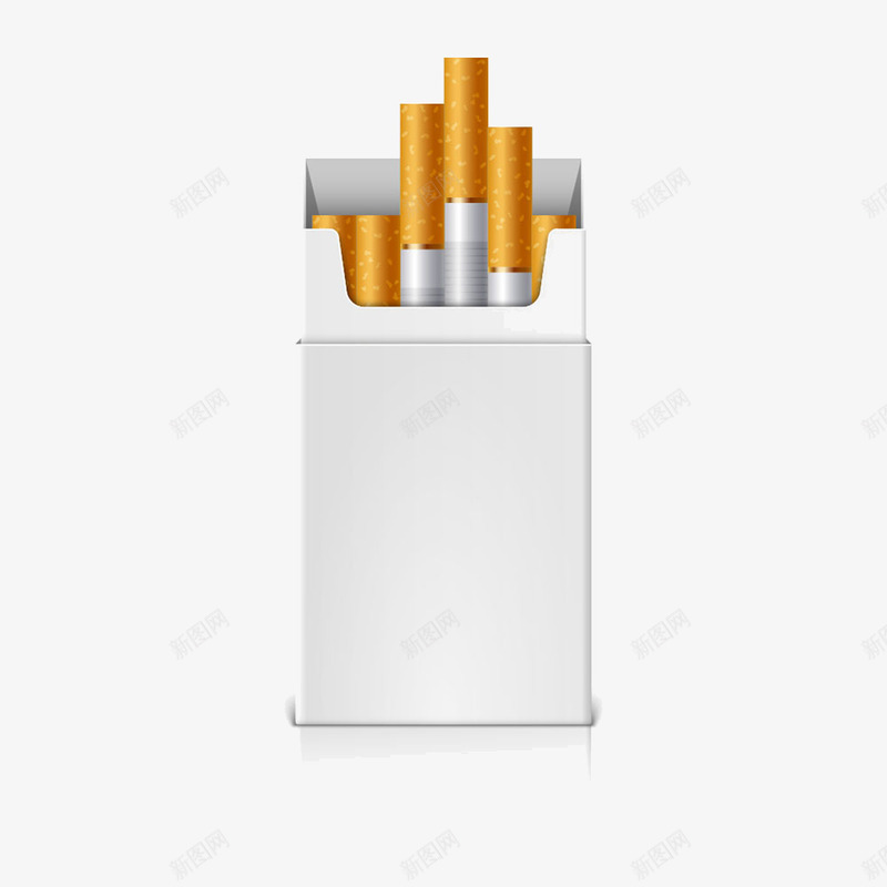 卡通白色香烟盒png免抠素材_88icon https://88icon.com 卡通烟盒 烟盒 香烟包装